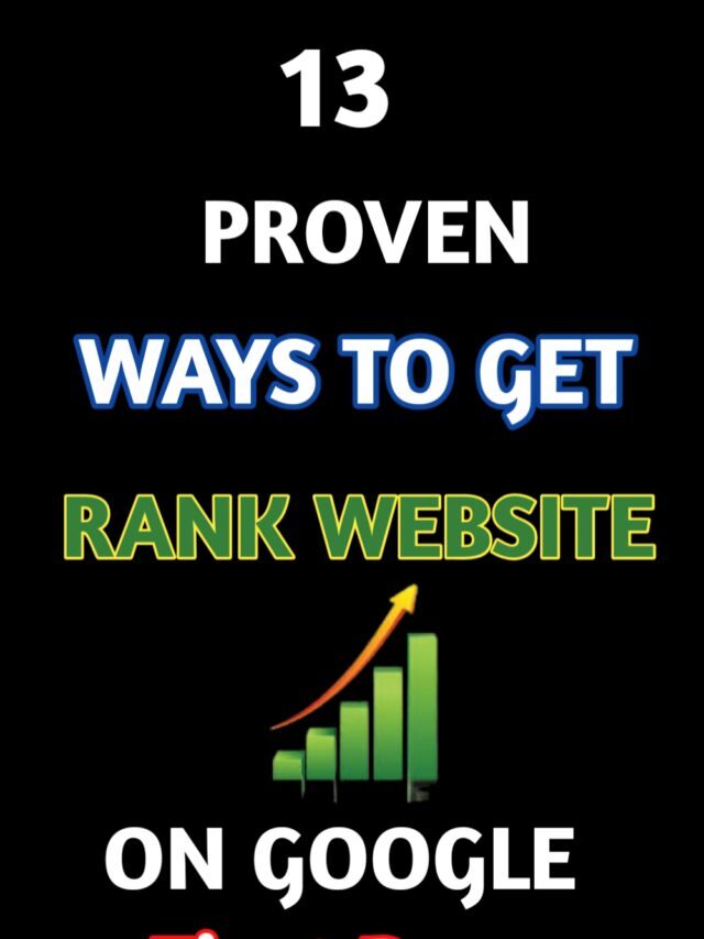rank website google first page