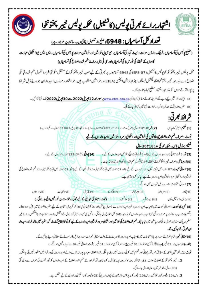 Police Jobs 2022 For Constables