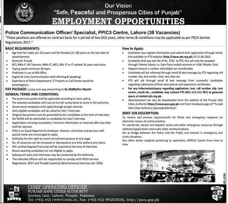 Latest Punjab Police Jobs 2022