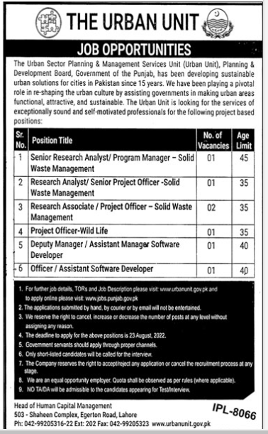 Latest Punjab Govt Jobs 2022